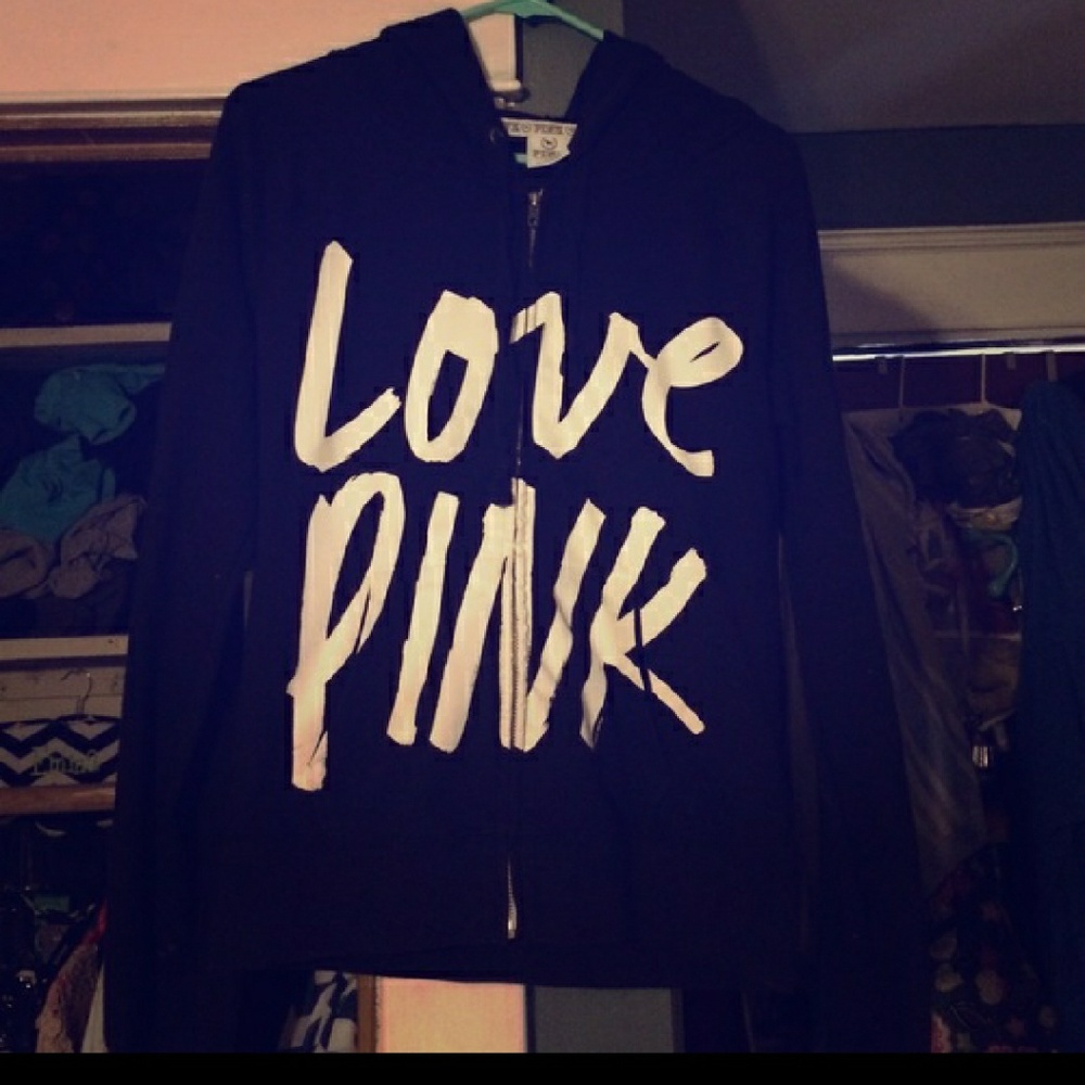 Victoria secret pink zip up hoodie